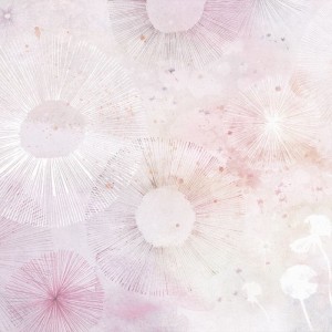TAPETA DLA DZIEWCZYNKI DMUCHAWCE DANDELIONS ROSE - MALUMI
