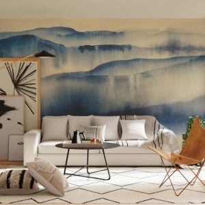 TAPETA AURORA NAVY LANDSCAPE - MALUMI