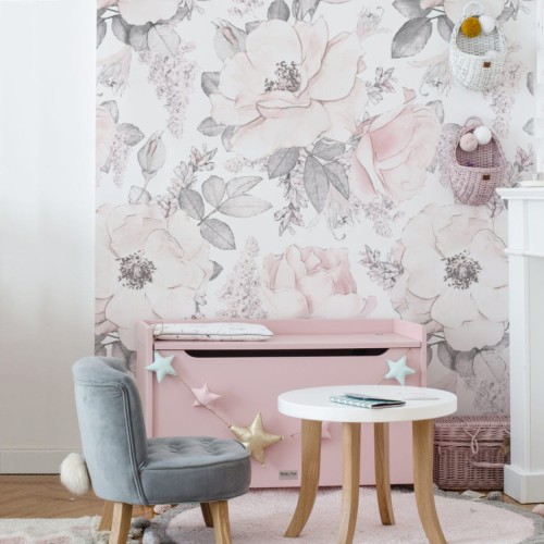 tapeta pink garden