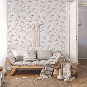 TAPETA SZKIC PTAKI W119 - YOKO DESIGN