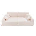 modułowa sofa dla dziecka boucle