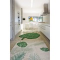 miękki dywan do zabawy dla dzieci w liście monstery tropical green tuliroom