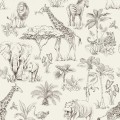tapeta safari cream