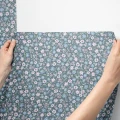tapeta mini stokrotki niebieska