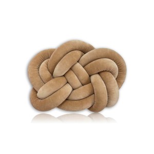 PODUSZKA DEKORACYJNA TWIST MAXI WELUR KARMEL