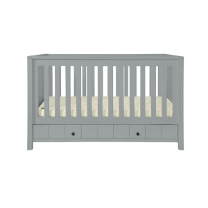 Łóżeczko 70x140 cm z funkcją tapczanika Allpin szare - Novelies