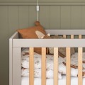 łóżeczko dla niemowlaka 140x70 pinio swing szare