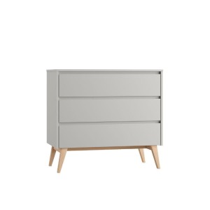 KOMODA 3 SZUFLADY SWING SZARA - PINIO