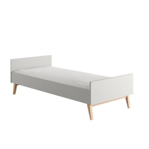 ŁÓŻKO 90X200 CM SWING SZARE - PINIO