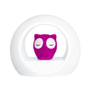 LAMPKA NOCNA AKTYWOWANA DŹWIĘKIEM SOWA RÓŻOWA LOU - ZAZU 