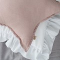 poduszka gwiazdka len róż