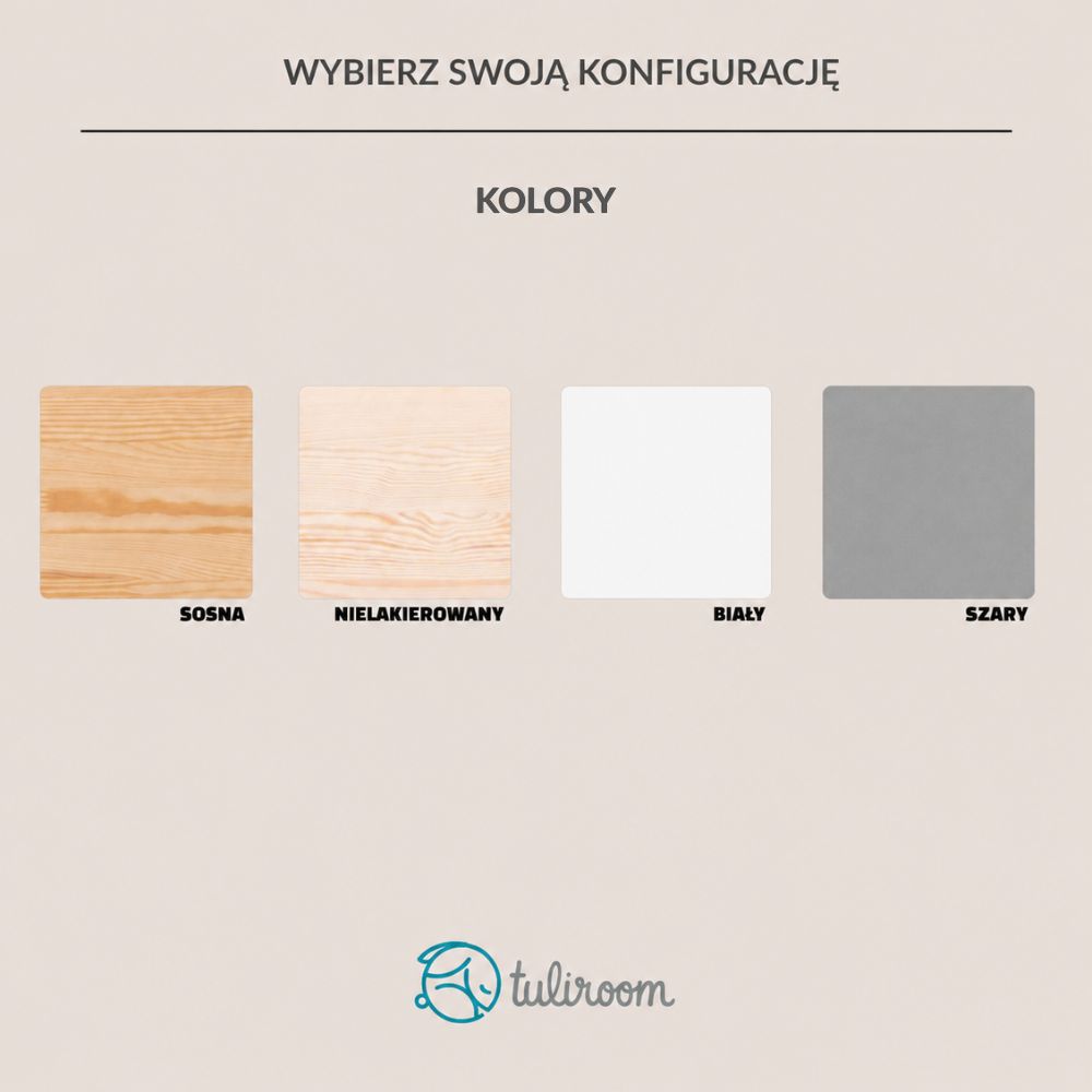 kolory drewnianych łóżek do pokoju dziecka