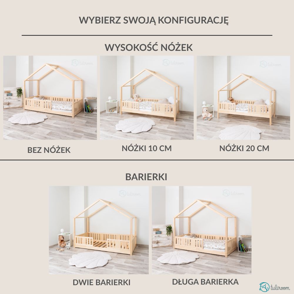 konfiguracja łóżko domek