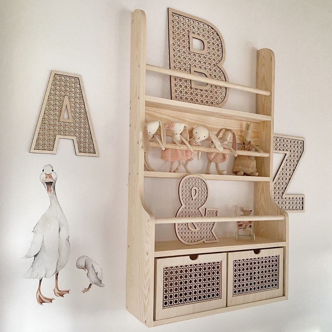 biblioteczka boho do pokoju dziecka