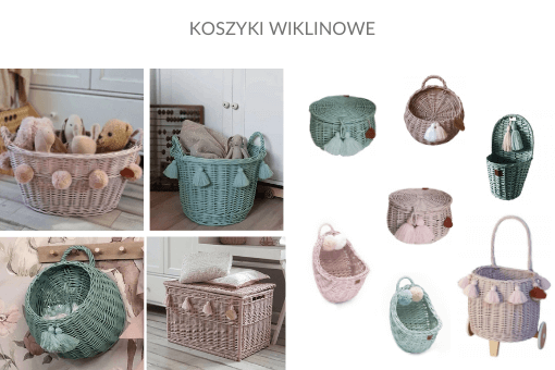 miętowo-różowy-pokój-dziewczynki-koszyki-wiklinowe