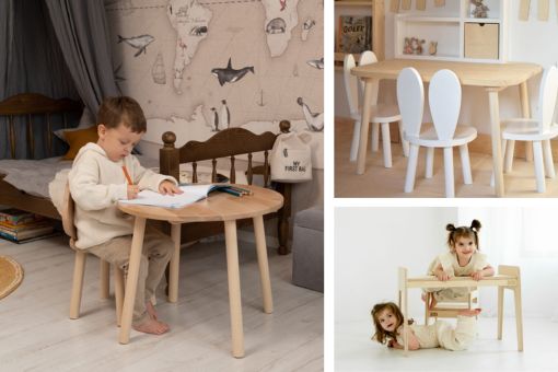 Stoliki i krzesełka w duchu Montessori