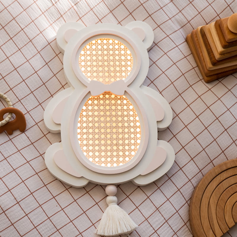 lampka nocna rattan