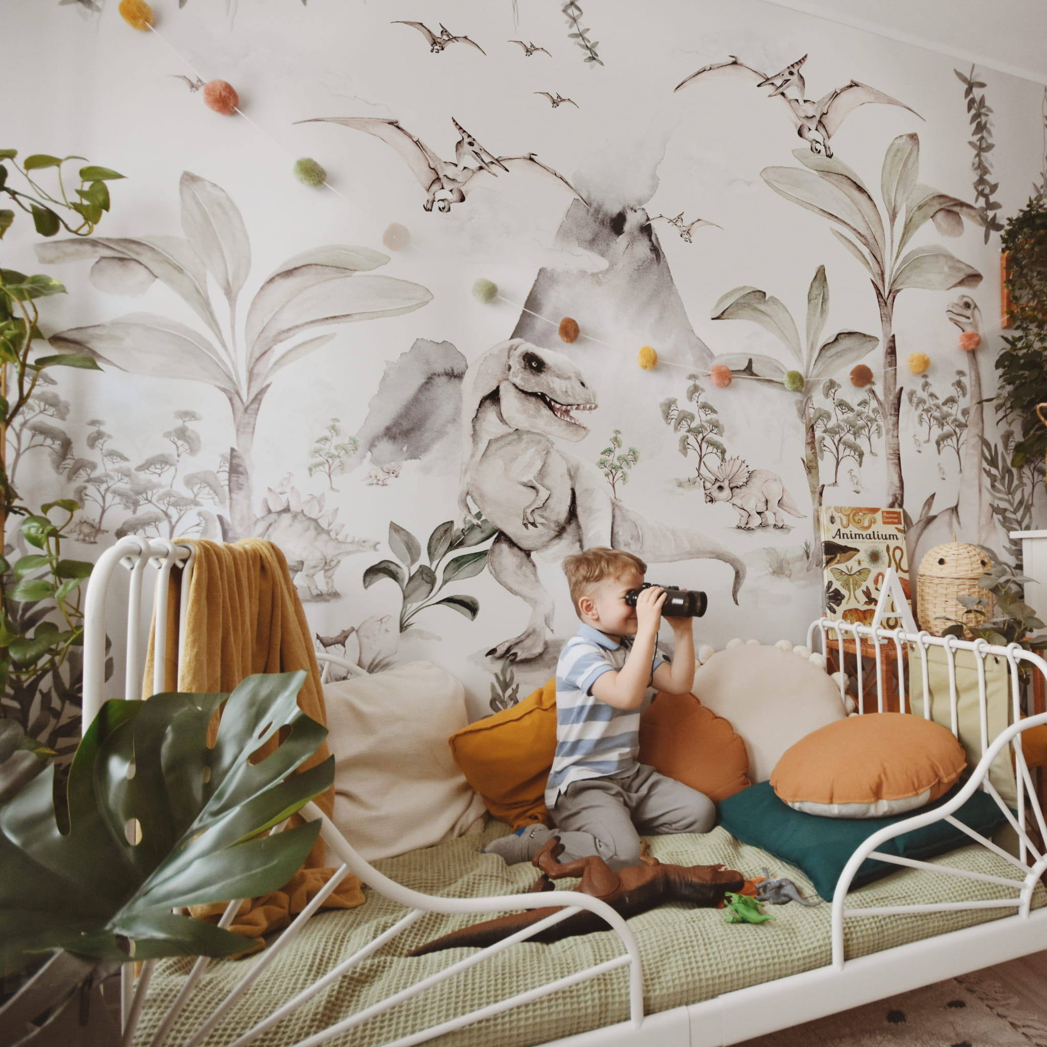 mural dinozaury