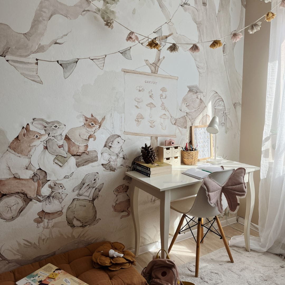 mural szkoła leśna