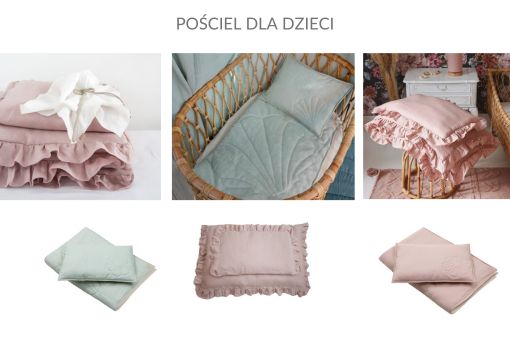 pościel różowy miętowy pokój dziewczynki
