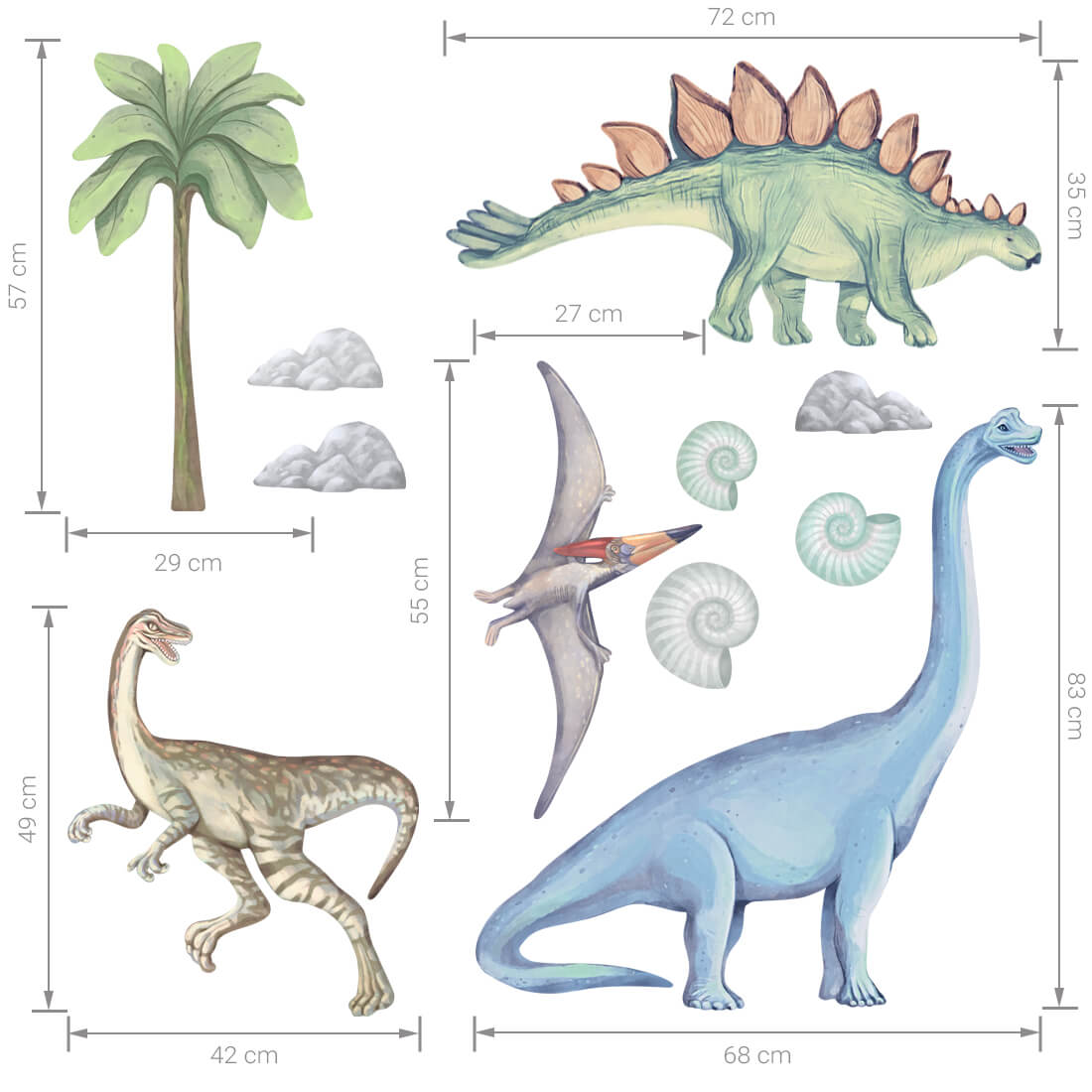 dinosaurs wall sticker